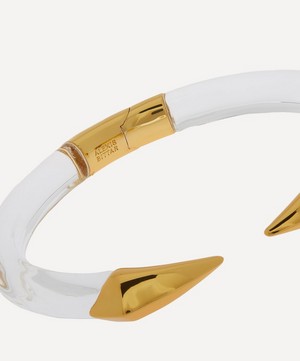 Alexis Bittar - 14ct Gold-Plated Mirrored Pyramid Brake Hinge Cuff Bracelet image number 3