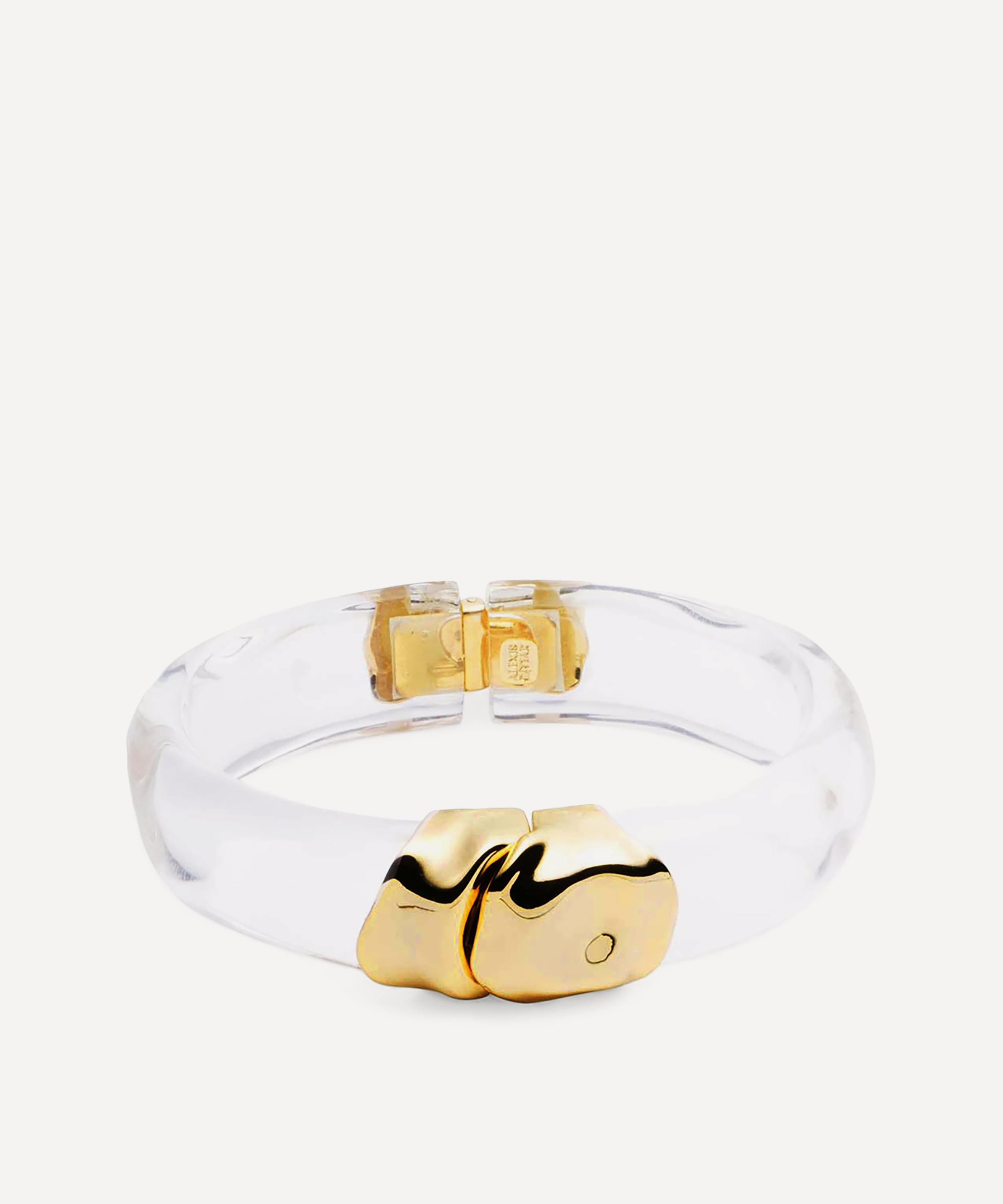 Alexis Bittar - 14ct Gold-Plated Molten Lucite Hinge Cuff Bracelet