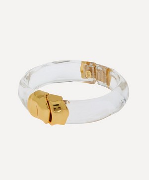 Alexis Bittar - 14ct Gold-Plated Molten Lucite Hinge Cuff Bracelet image number 2