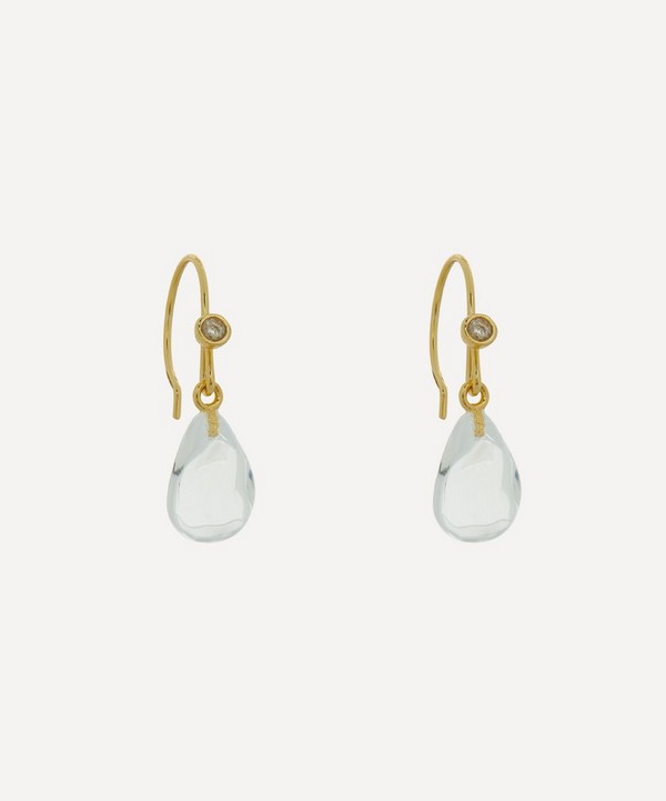 Alexis Bittar - 14ct Gold-Plated Lucite Teardrop Earrings image number null