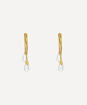 Alexis Bittar - 14ct Gold-Plated Lucite Front Back Double Drop Earrings image number 0