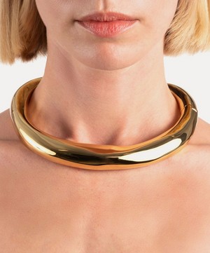 Alexis Bittar - 14ct Gold-Plated Metal Hinge Collar Necklace image number 1