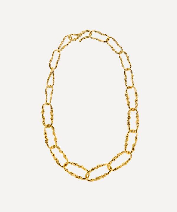 Alexis Bittar - 14ct Gold-Plated Brut Link Chain Necklace