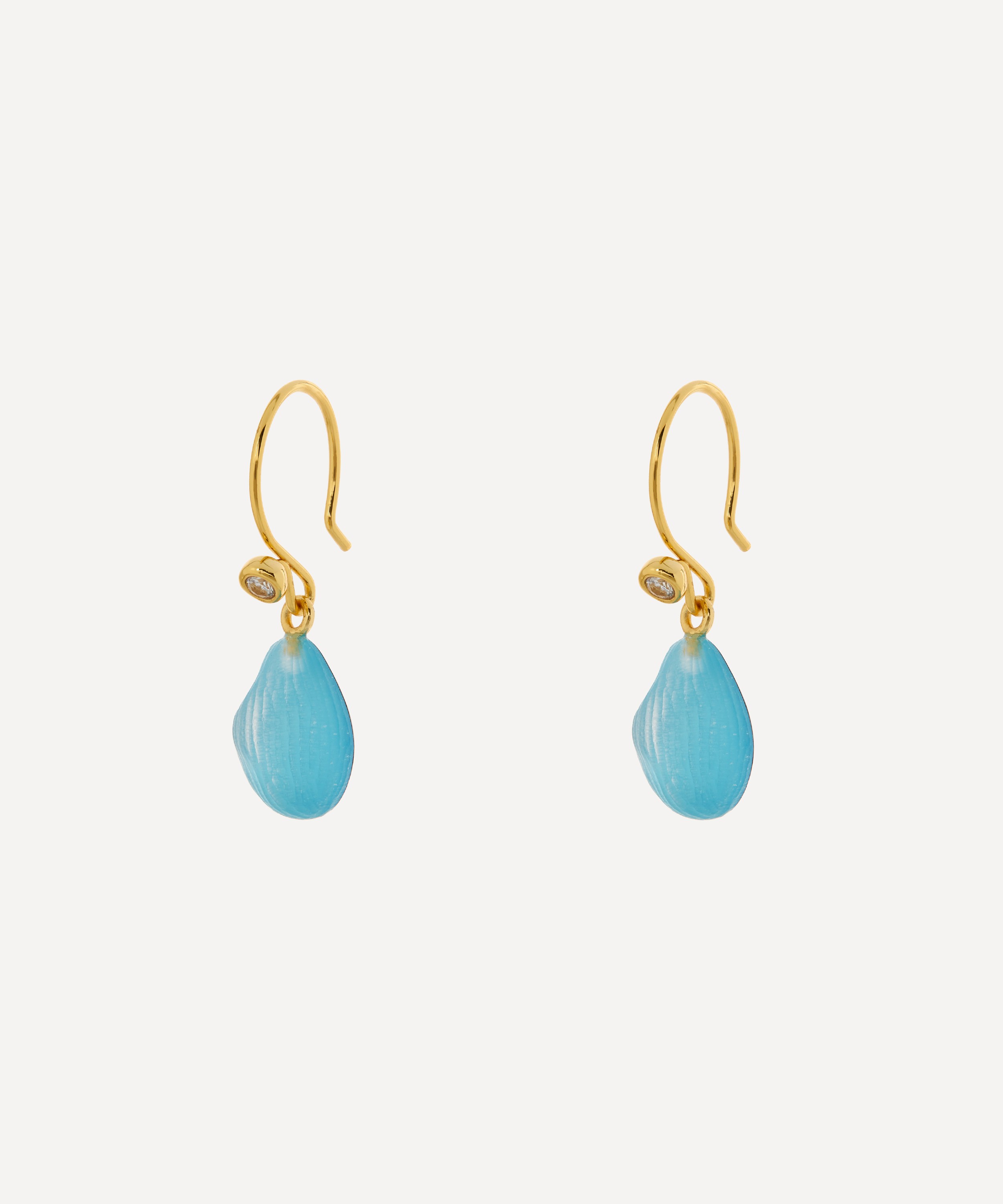 Alexis Bittar Teardrop Drop Earrings Clear