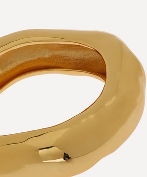 Alexis Bittar - 14ct Gold-Plated Large Molten Bangle Bracelet image number 3