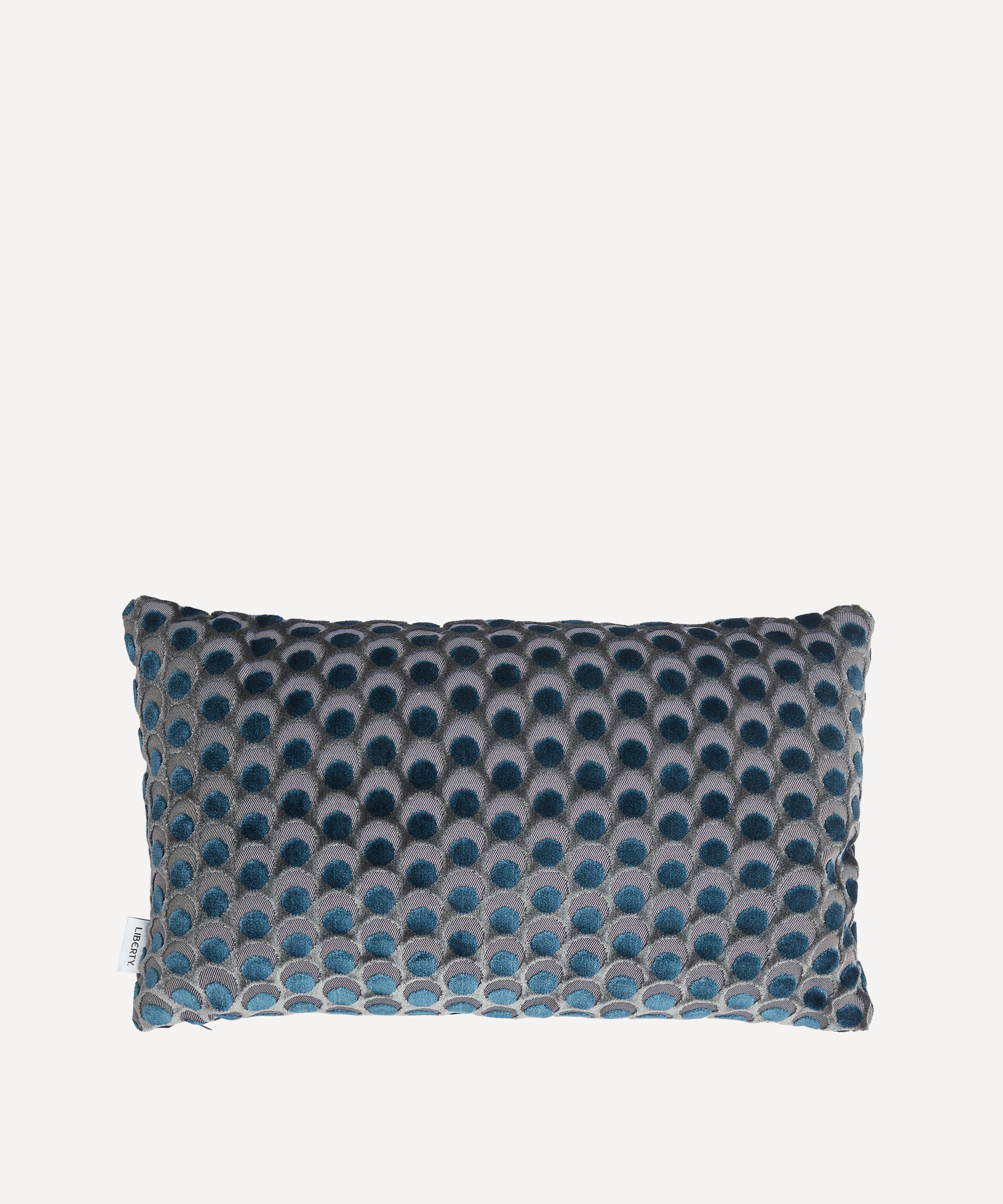 Liberty - Ottoman Spot Print Velvet Cushion image number 1