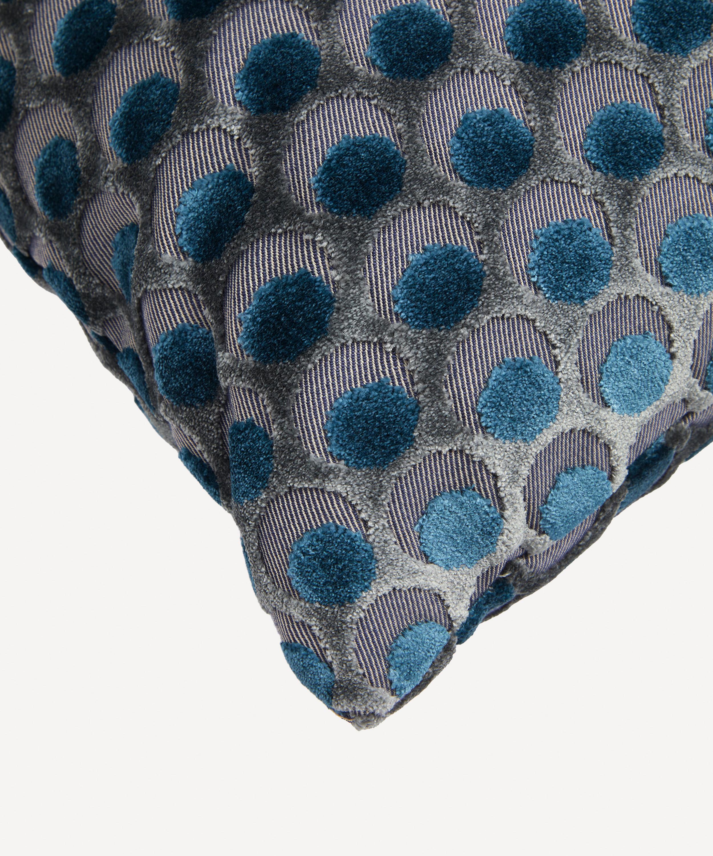 Liberty - Ottoman Spot Print Velvet Cushion image number 2