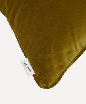 Liberty - Yellow Square Velvet Cushion image number 2
