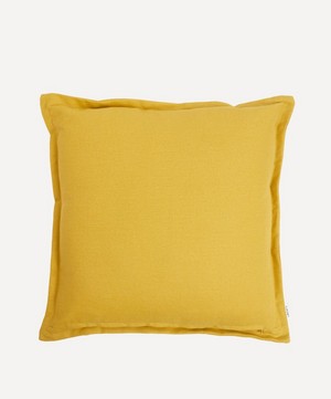 Liberty - Yellow Benmore Linen Square Cushion image number 1