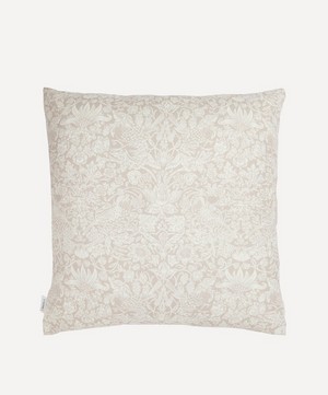 Liberty - Strawberry Meadowfield Square Linen Cushion image number 0