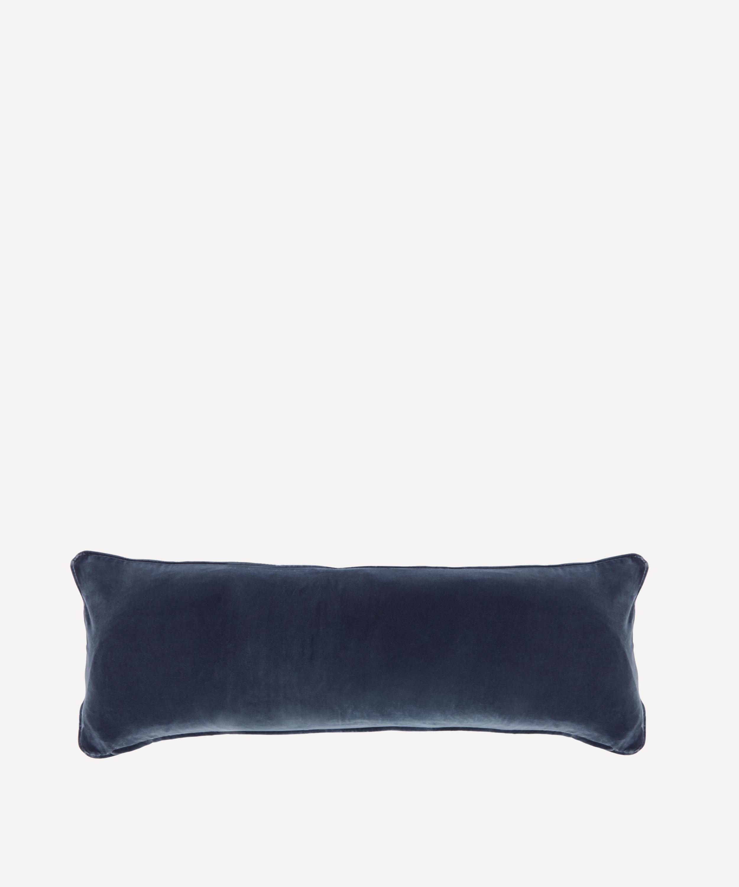 Blue 2024 rectangular cushion