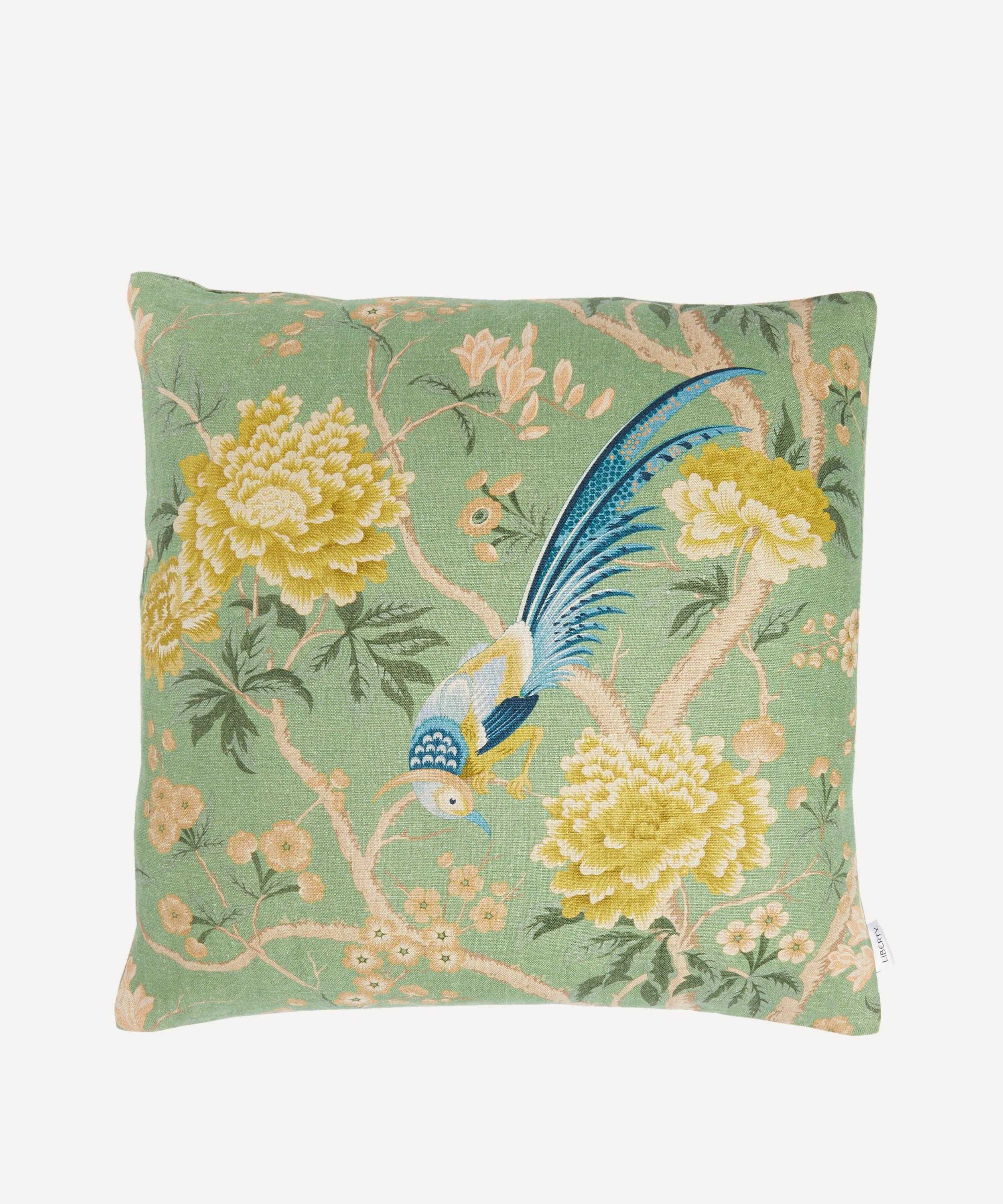 Liberty - Elysian Paradise Square Linen Cushion image number 1