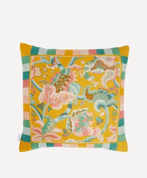 Liberty - French Brocade Square Linen Cushion image number 0