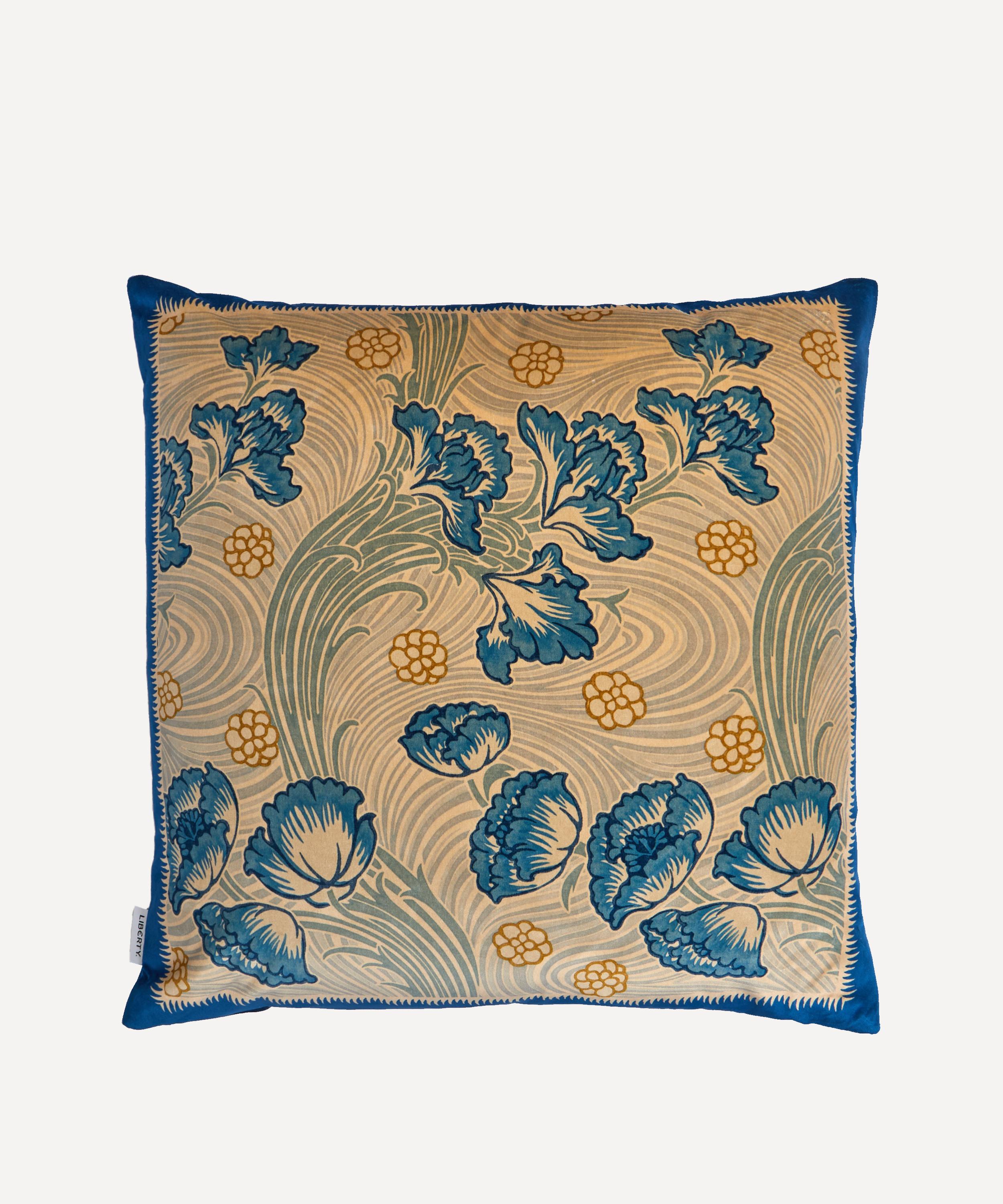 Liberty - Lotus Square Velvet Cushion image number 1