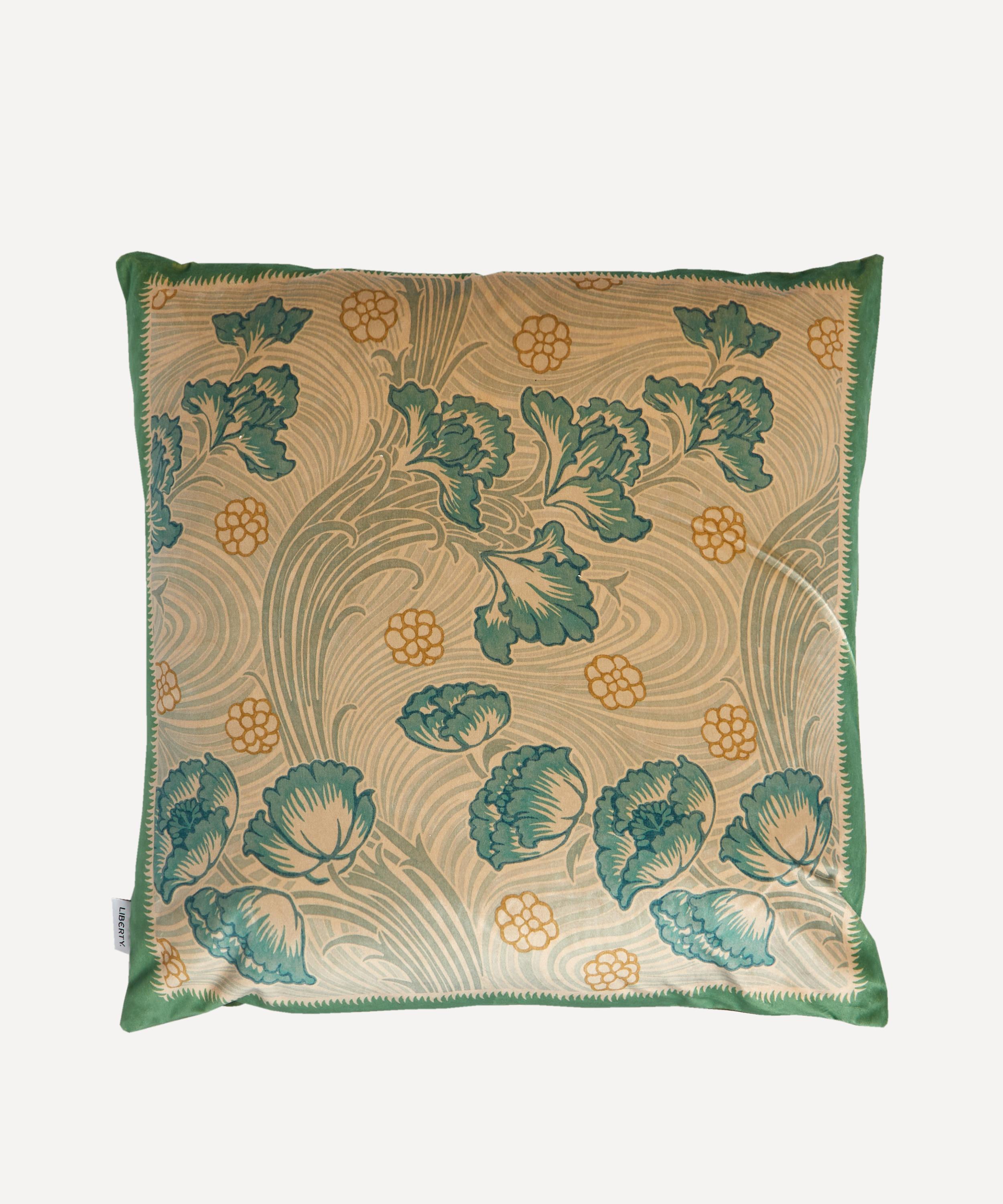 Liberty - Lotus Square Velvet Cushion image number 1