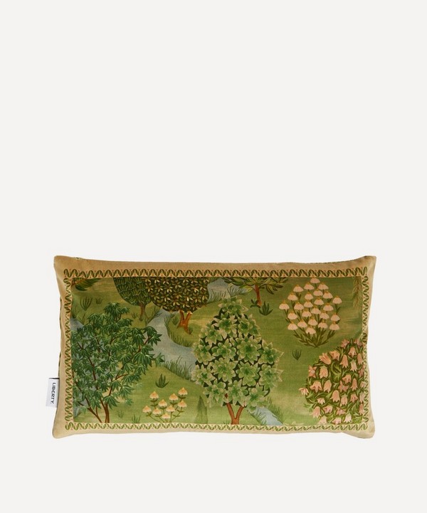 Liberty - Persian Garden Rectangular Velvet Cushion image number null
