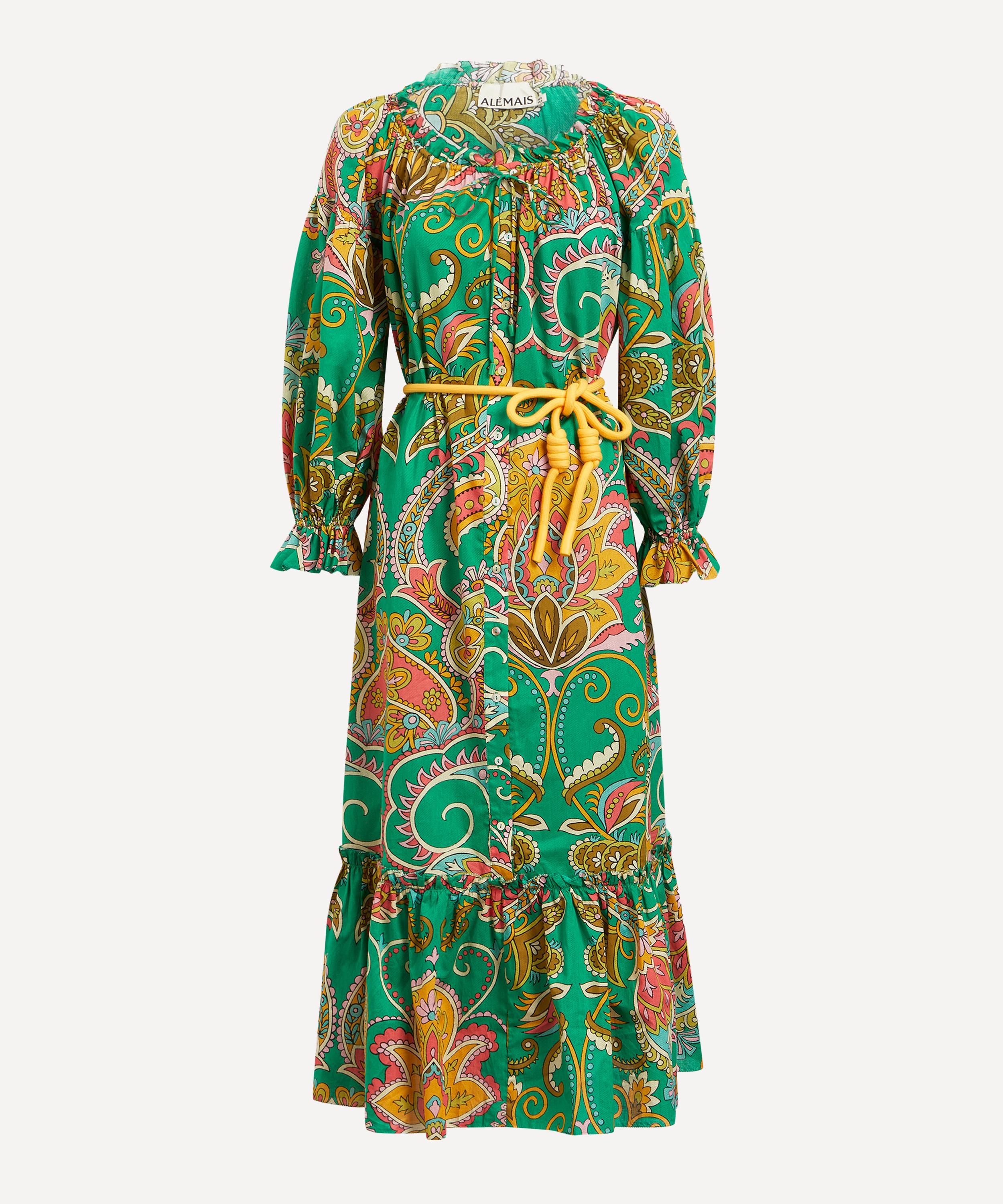 ALÉMAIS - Marion Off-Shoulder Midi-Dress image number 0