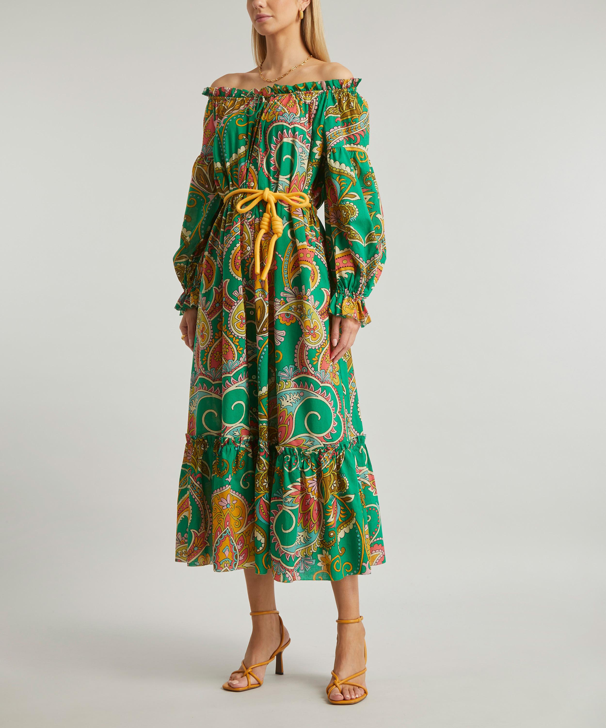 ALÉMAIS - Marion Off-Shoulder Midi-Dress image number 2