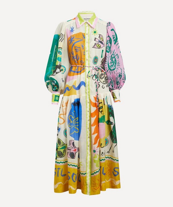 ALEMAIS - Soleil Patchwork Shirtdress image number null