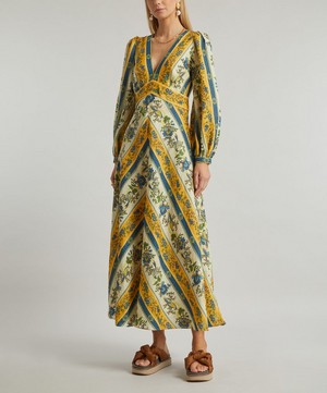 ALEMAIS - Quinn Linen Midi-Dress image number 2