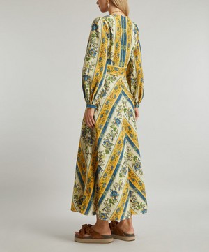 ALEMAIS - Quinn Linen Midi-Dress image number 3