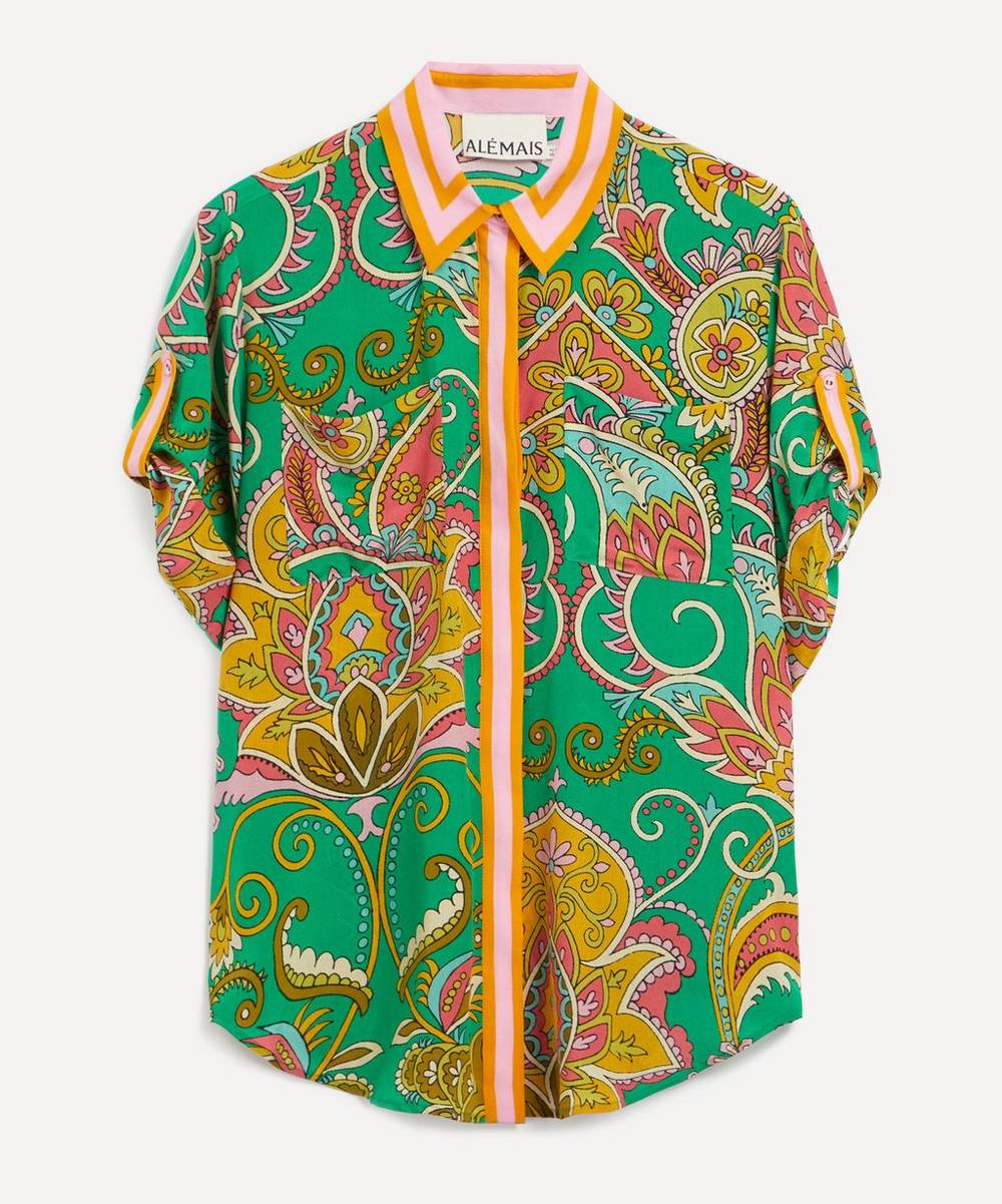 ALEMAIS - Marion Oversized Silk Shirt