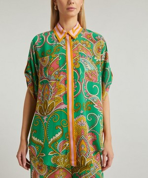 ALEMAIS - Marion Oversized Silk Shirt image number 2
