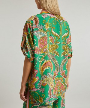 ALEMAIS - Marion Oversized Silk Shirt image number 3