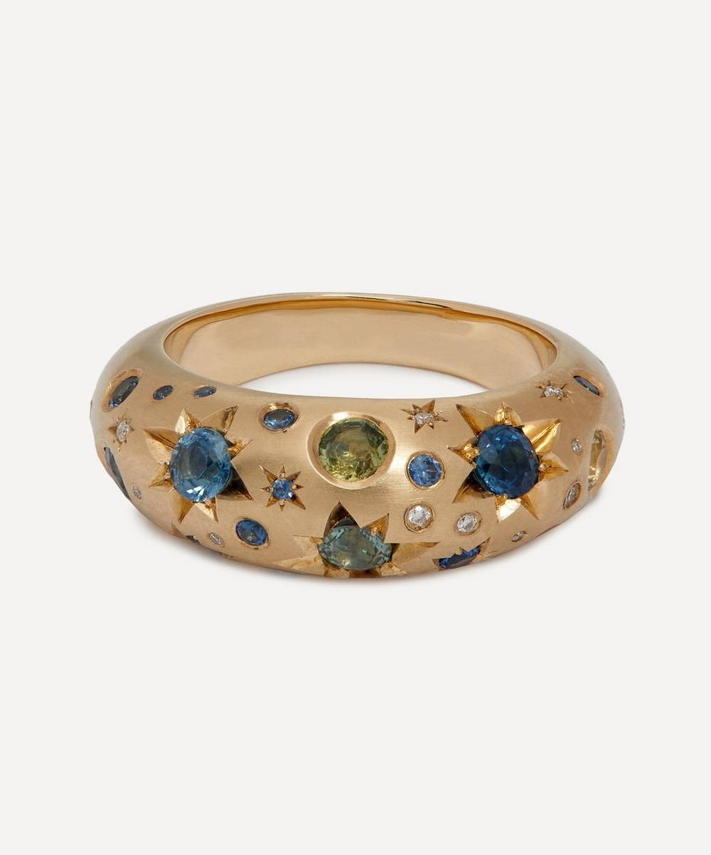 Balint Samad - 9ct Gold Stargazer Sapphire and Diamond Ring