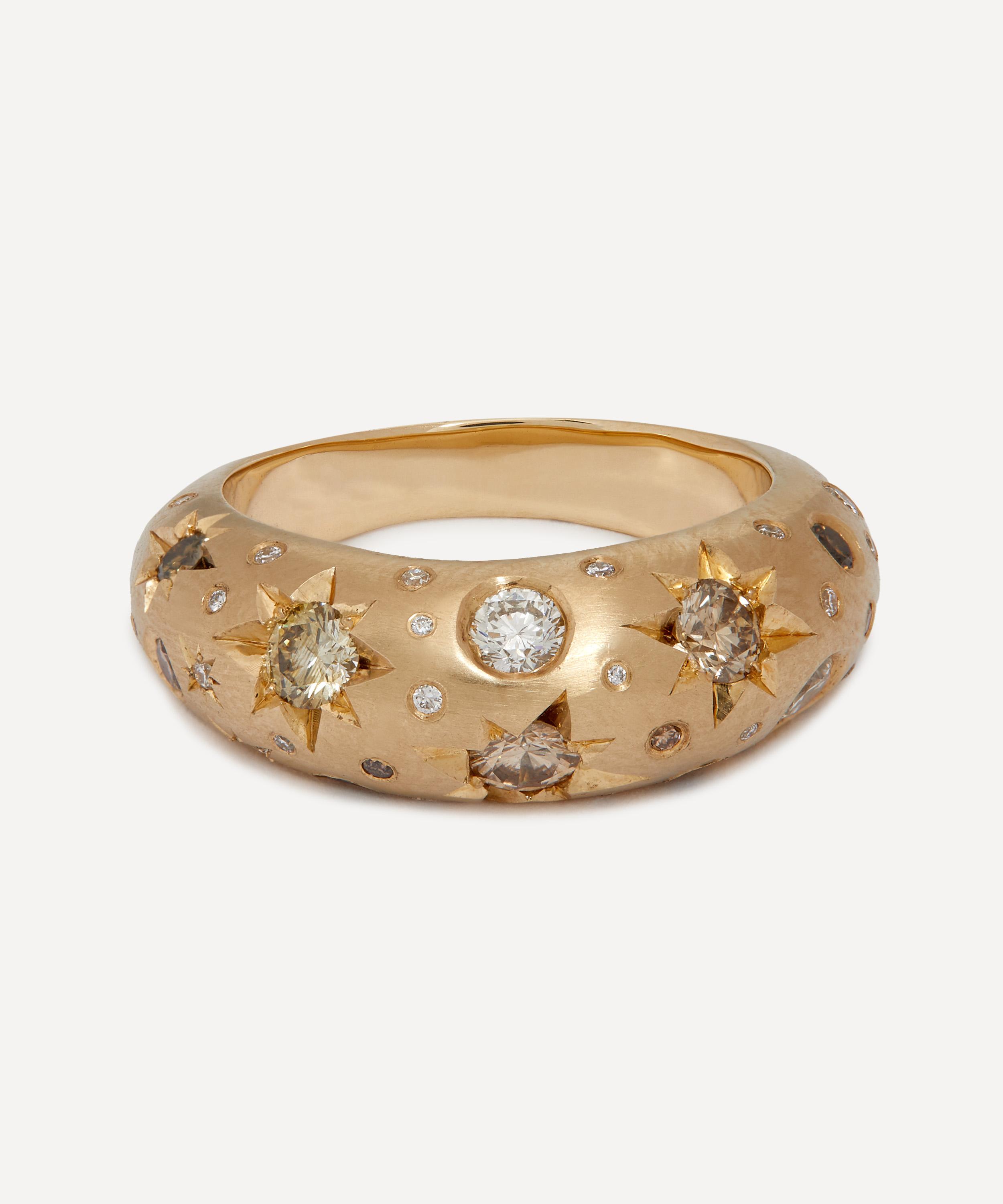 Balint Samad - 9ct Gold Stargazer Diamond Ring image number 