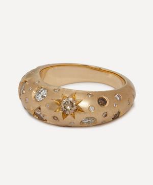 Balint Samad - 9ct Gold Stargazer Diamond Ring image number 1