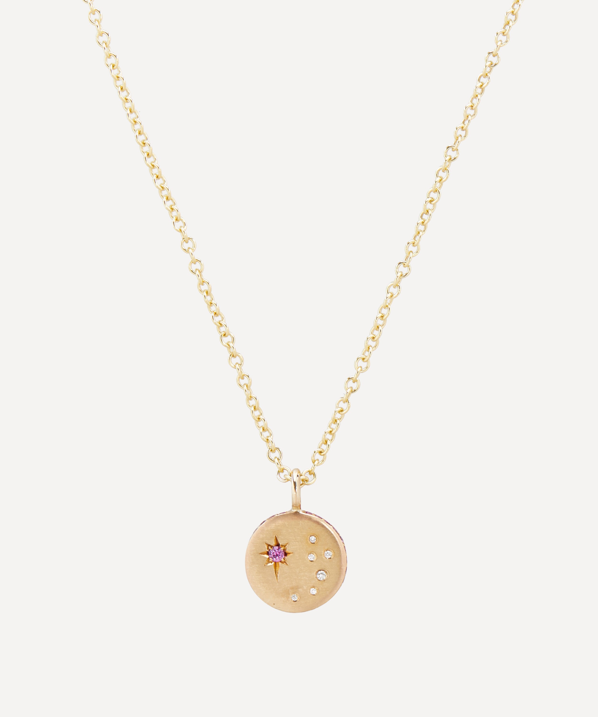 Balint Samad - 9ct Gold Infinity Mini Star Constellation Pendant Necklace