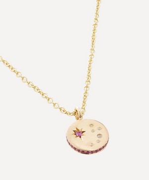 Balint Samad - 9ct Gold Infinity Mini Star Constellation Pendant Necklace image number 2