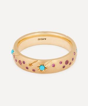 Balint Samad - 9ct Gold Orion Shooting Star Band Ring image number 0