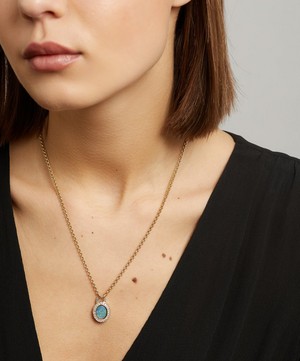 Balint Samad - 9ct Gold Orbit Opal Pendant Necklace image number 1