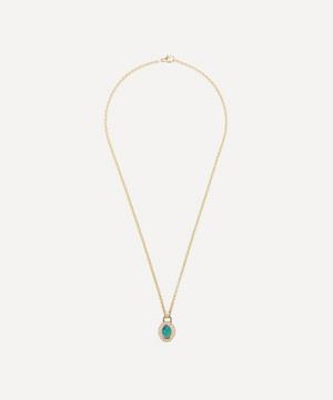Balint Samad - 9ct Gold Orbit Opal Pendant Necklace image number 2