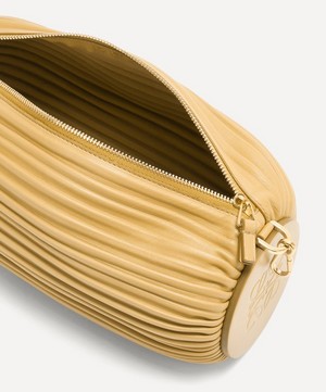 Loewe - x Paula’s Ibiza Pleated Leather Bracelet Pouch Bag image number 2