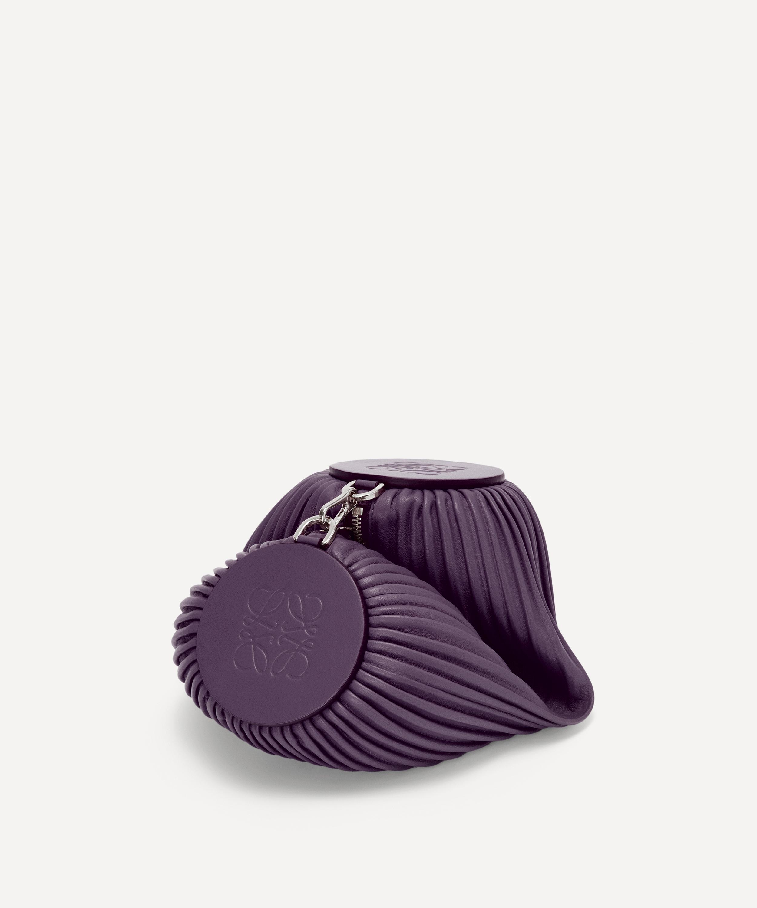 Loewe - x Paula’s Ibiza Pleated Leather Bracelet Pouch Bag image number 0