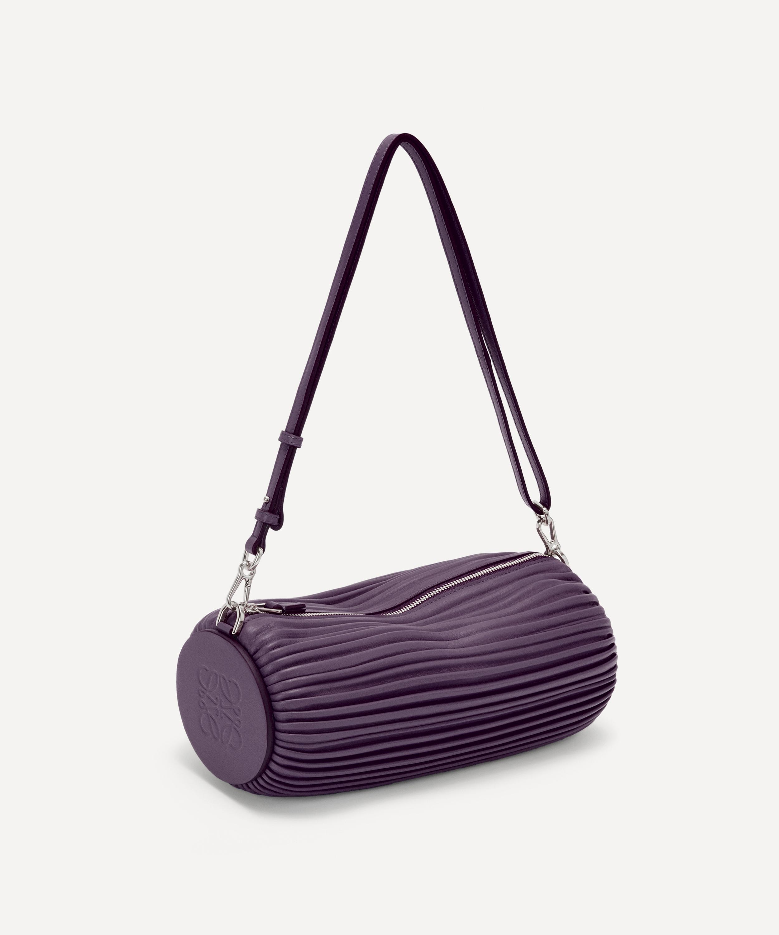 Loewe - x Paula’s Ibiza Pleated Leather Bracelet Pouch Bag image number 2