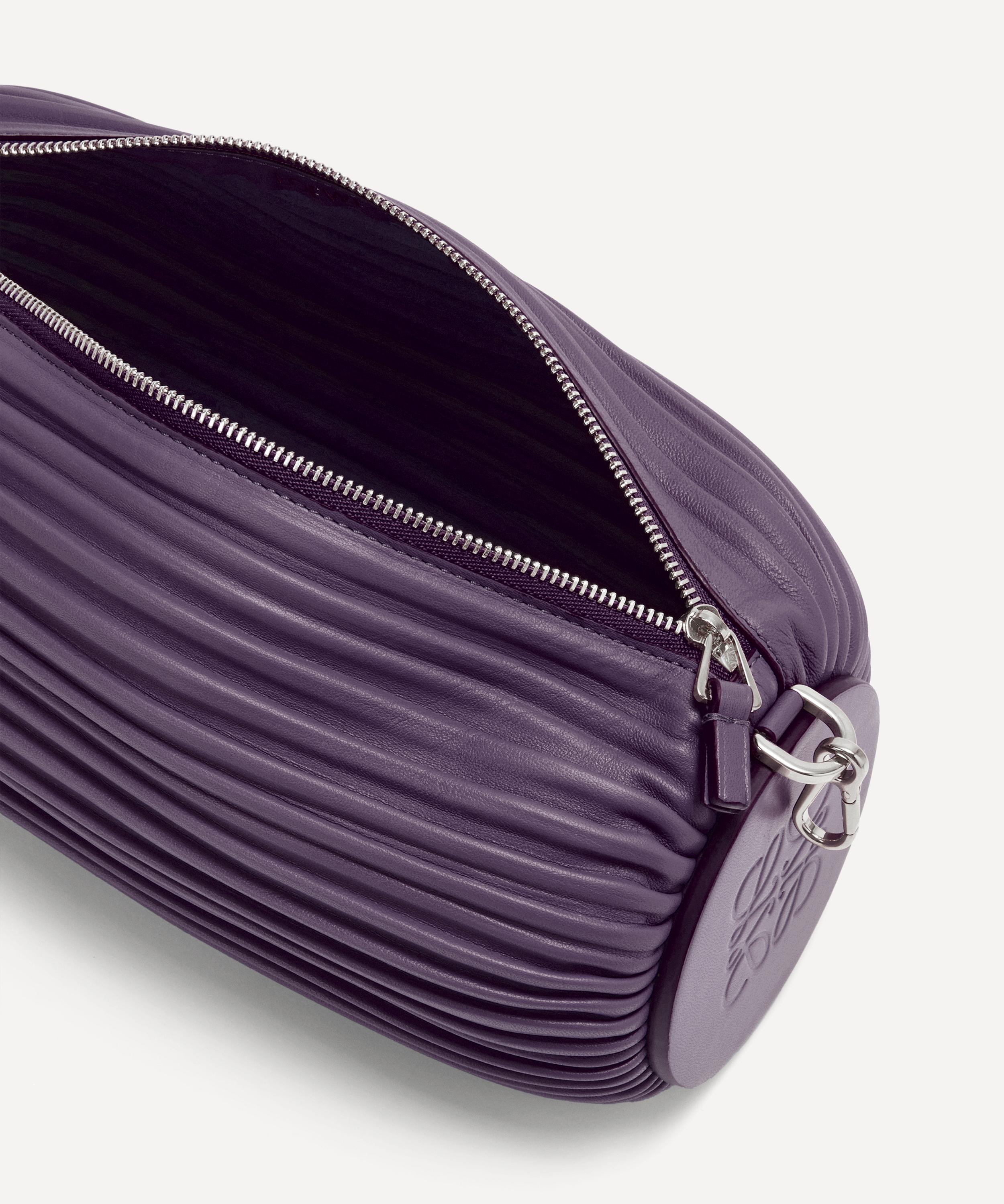 Loewe - x Paula’s Ibiza Pleated Leather Bracelet Pouch Bag image number 3