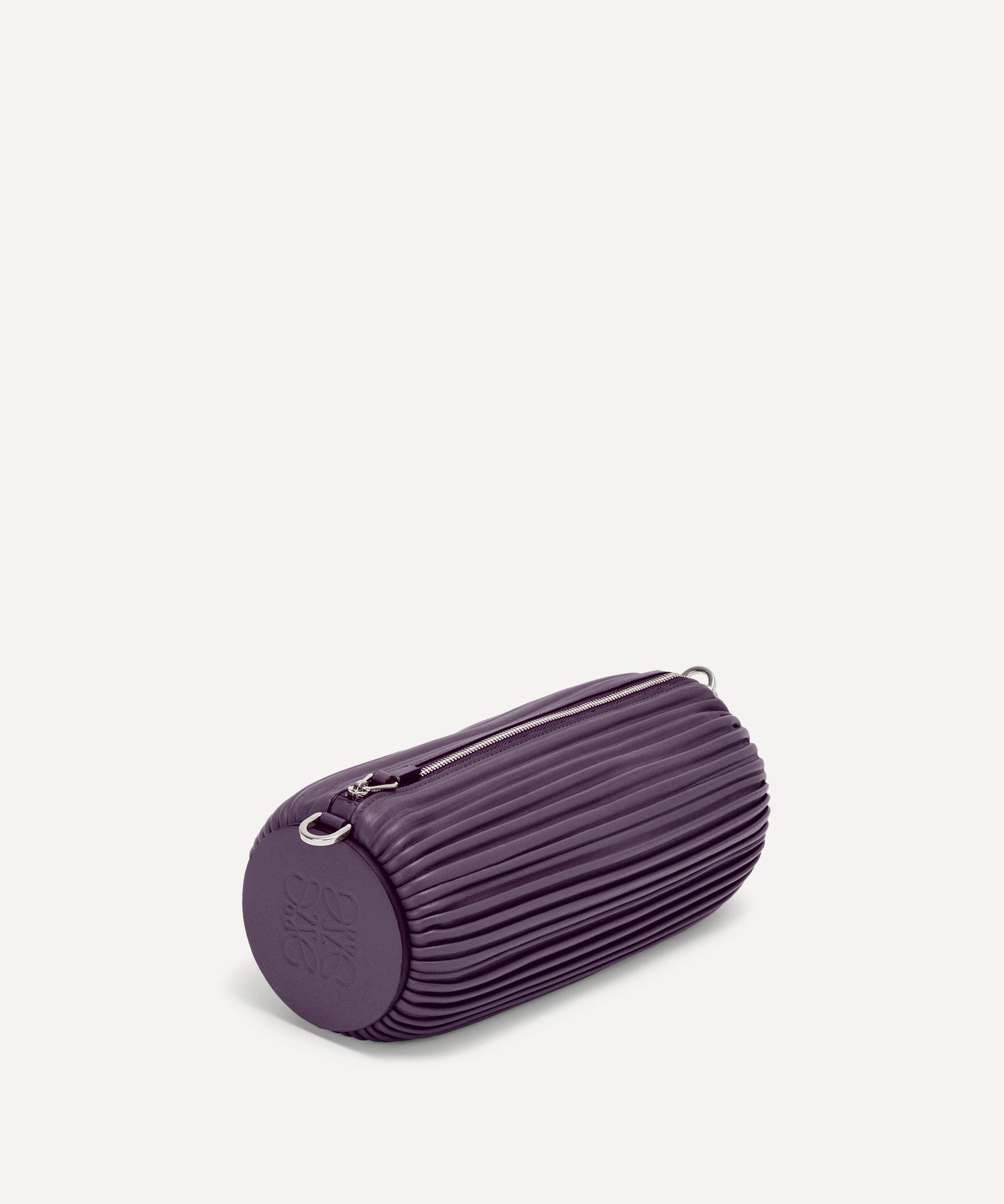 Loewe - x Paula’s Ibiza Pleated Leather Bracelet Pouch Bag image number 4