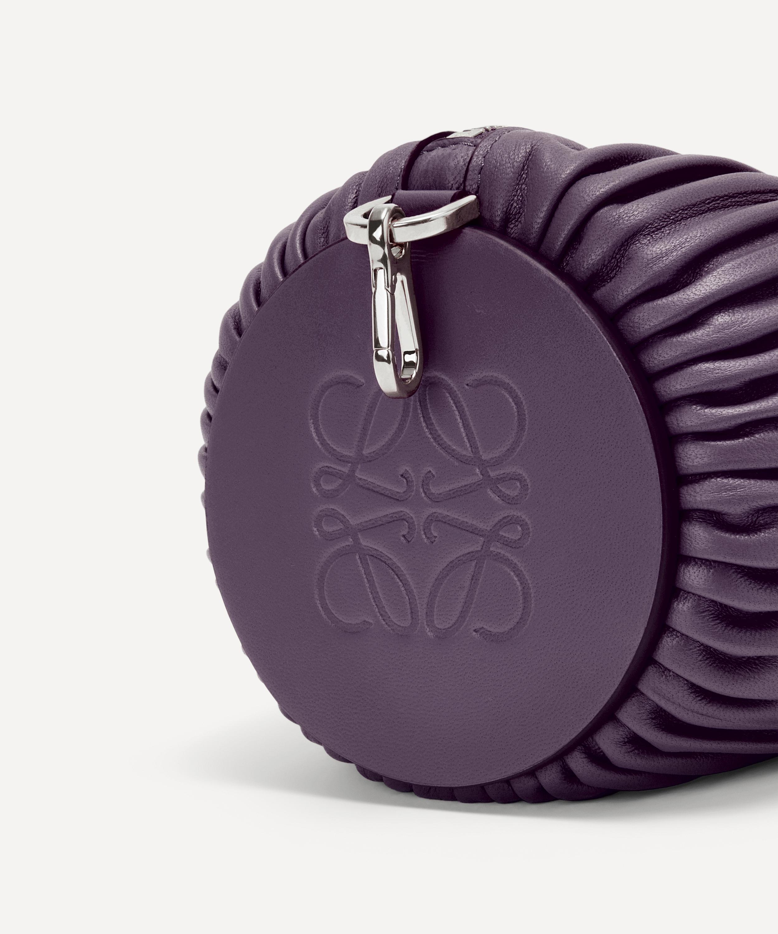 Loewe - x Paula’s Ibiza Pleated Leather Bracelet Pouch Bag image number 5