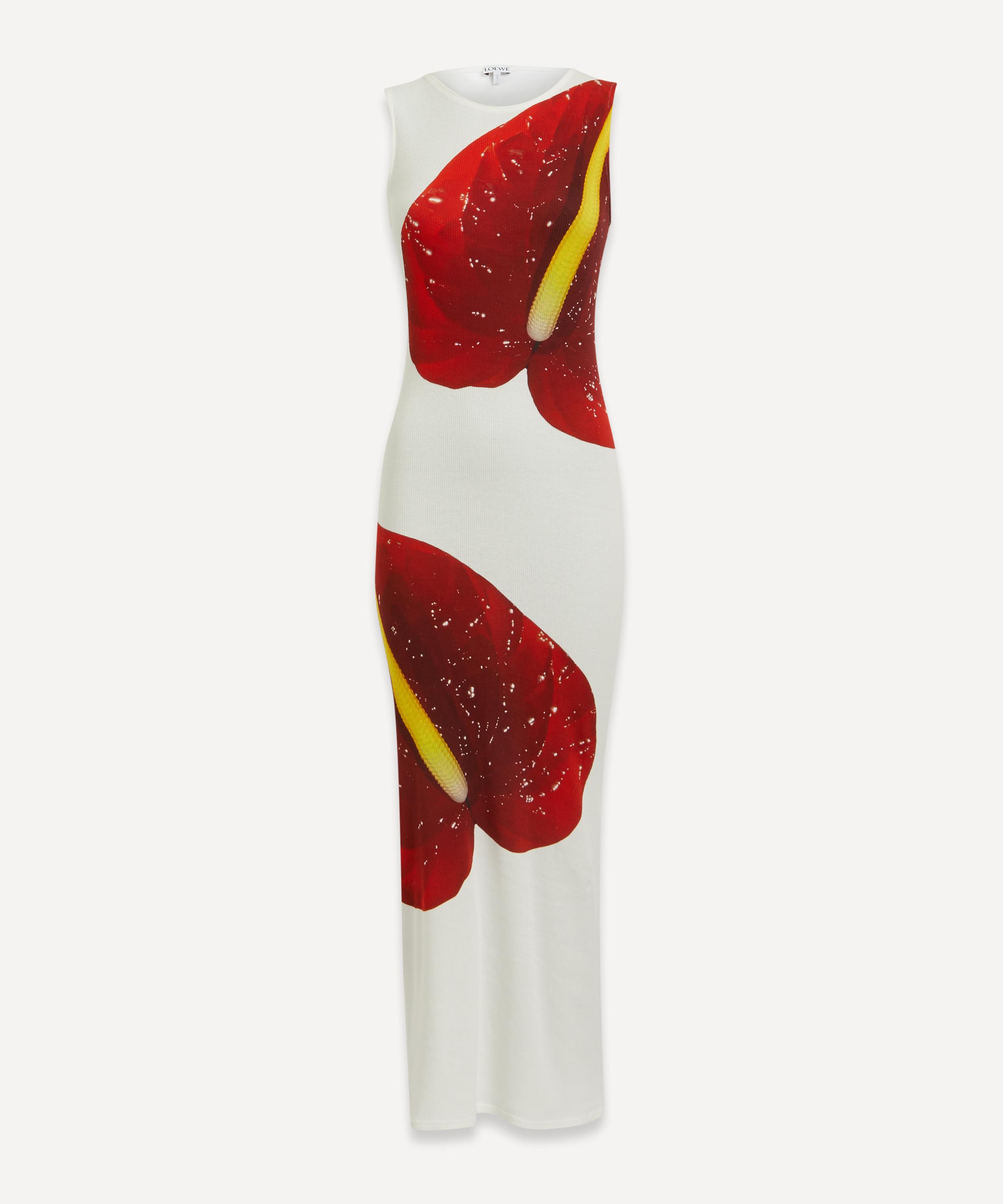 Loewe - Anthurium Ribbed Jersey Tank Dress image number 0