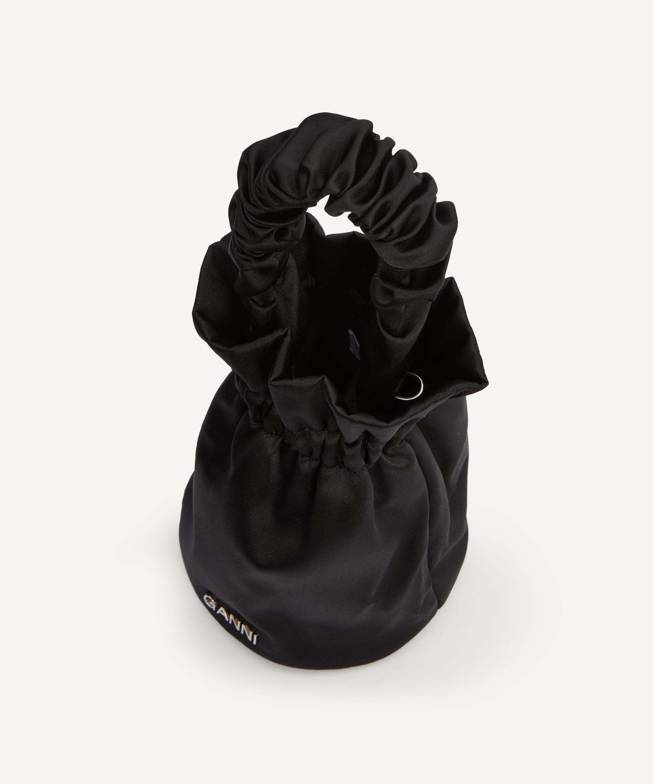 GANNI Small Occasion Hobo Bag in Black | LN-CC