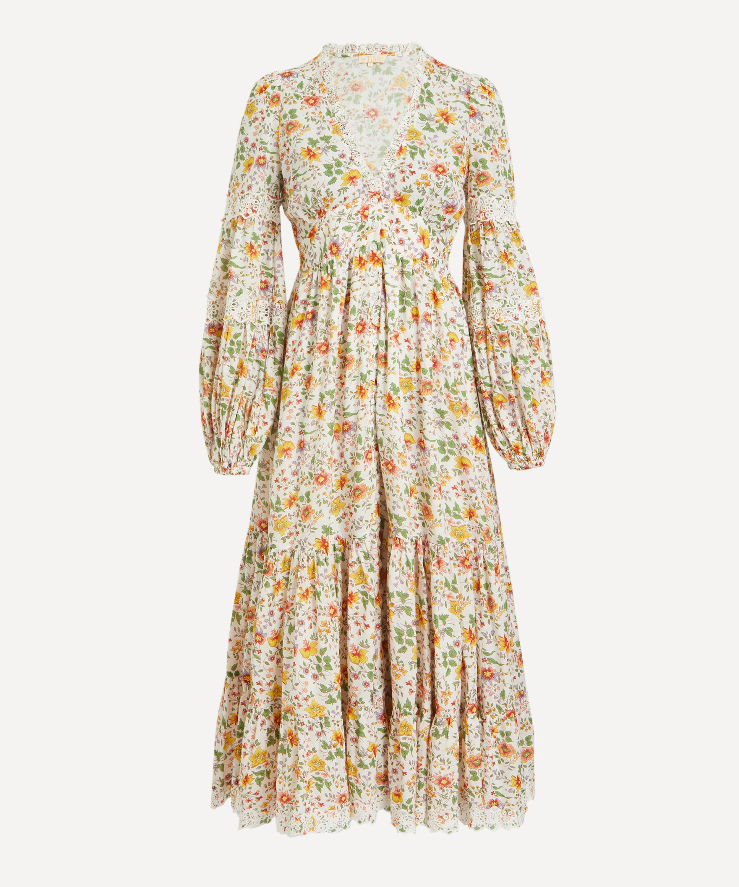 byTiMo Cotton Slub Button-Down Floral Dress | Liberty