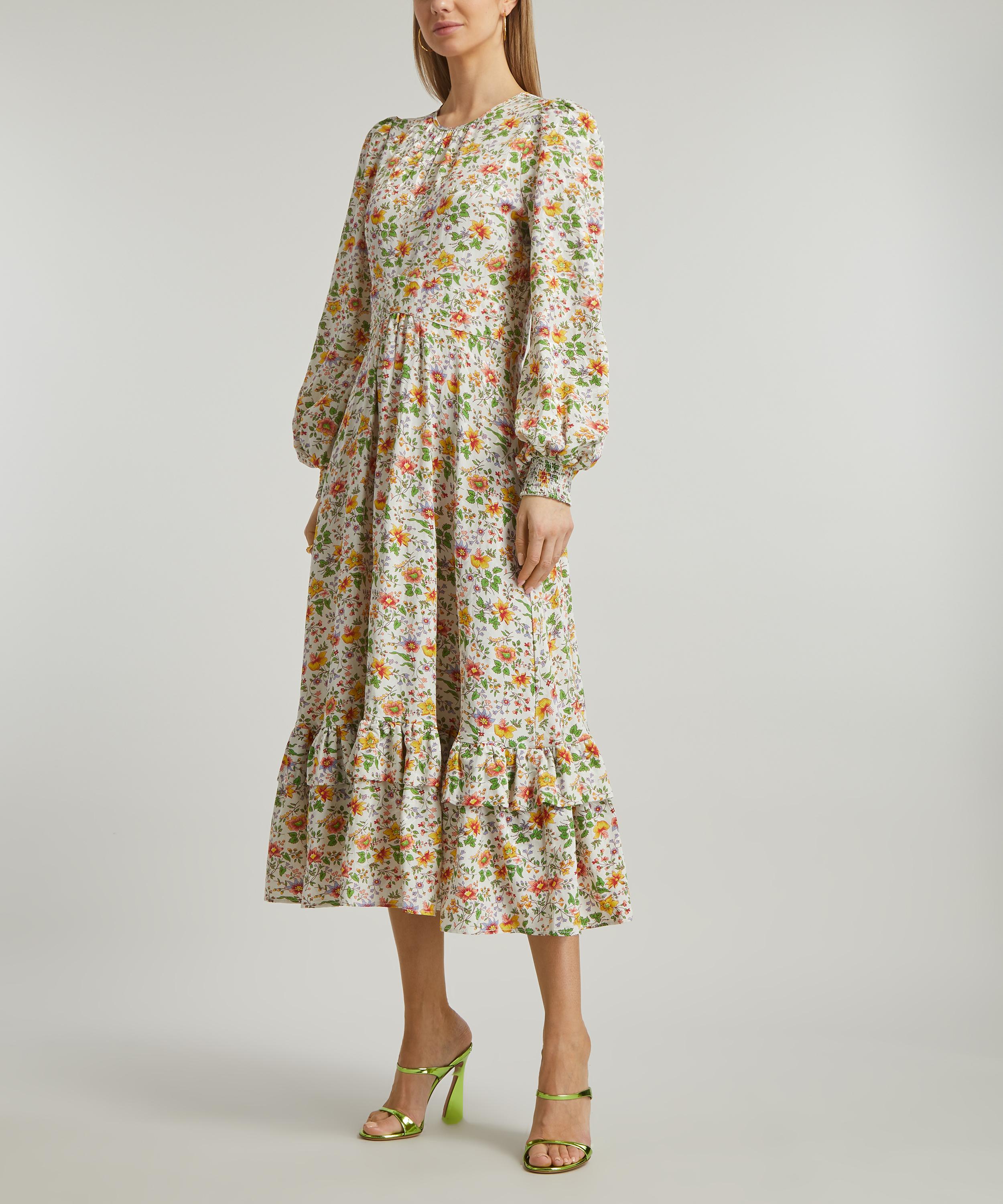 byTiMo - Botanical Jacquard Midi-Dress image number 2