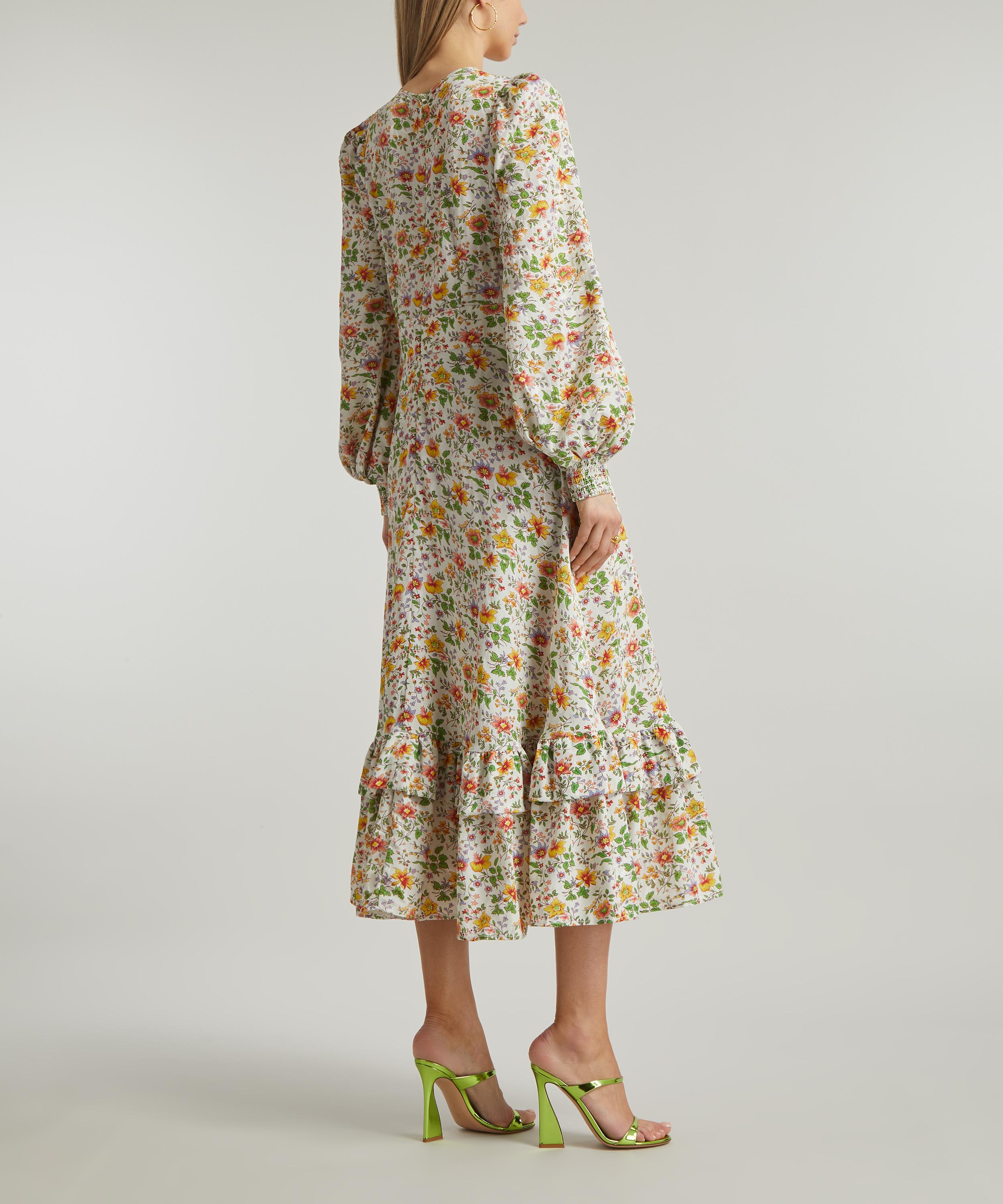 byTiMo - Botanical Jacquard Midi-Dress image number 3