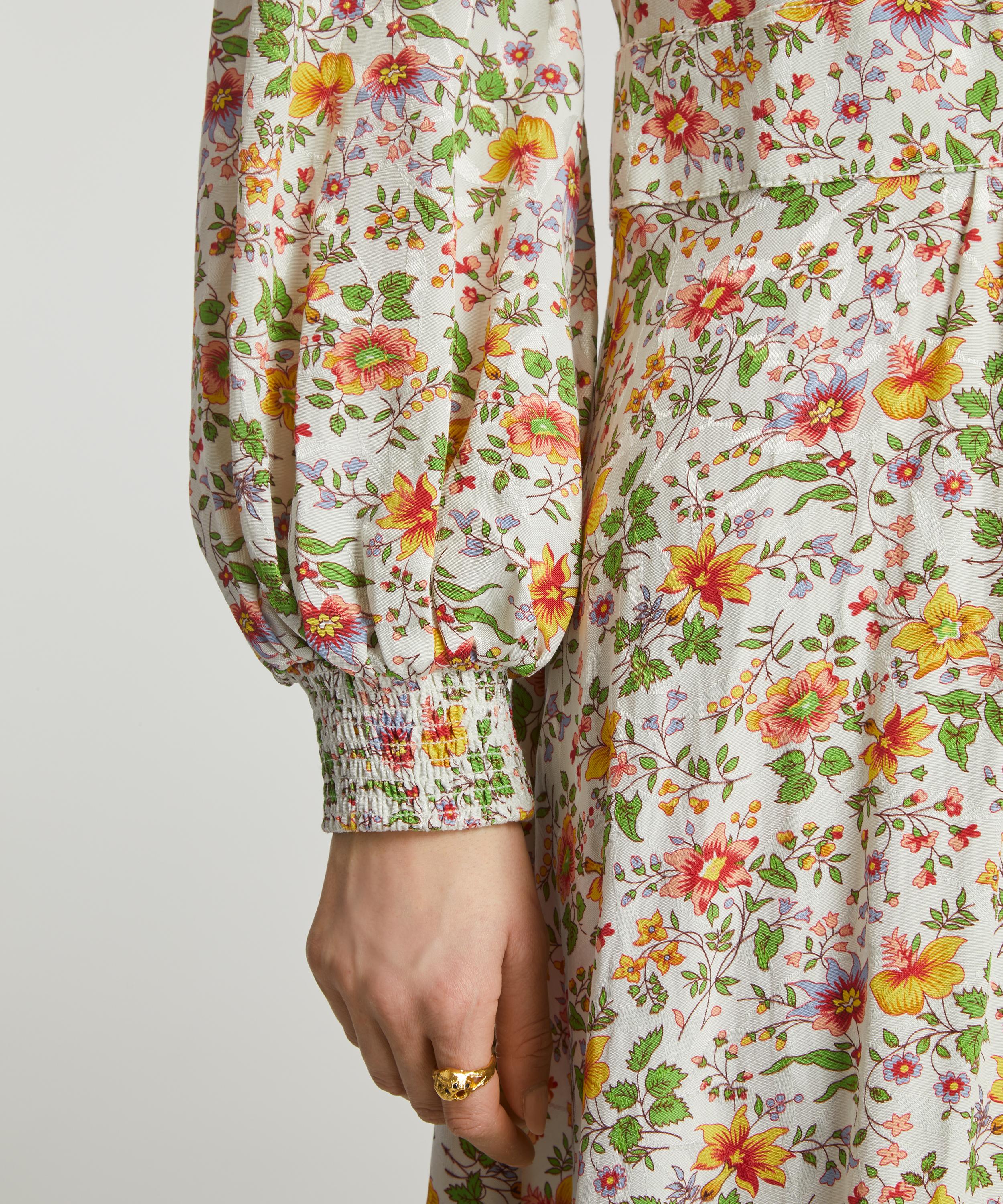 byTiMo - Botanical Jacquard Midi-Dress image number 4