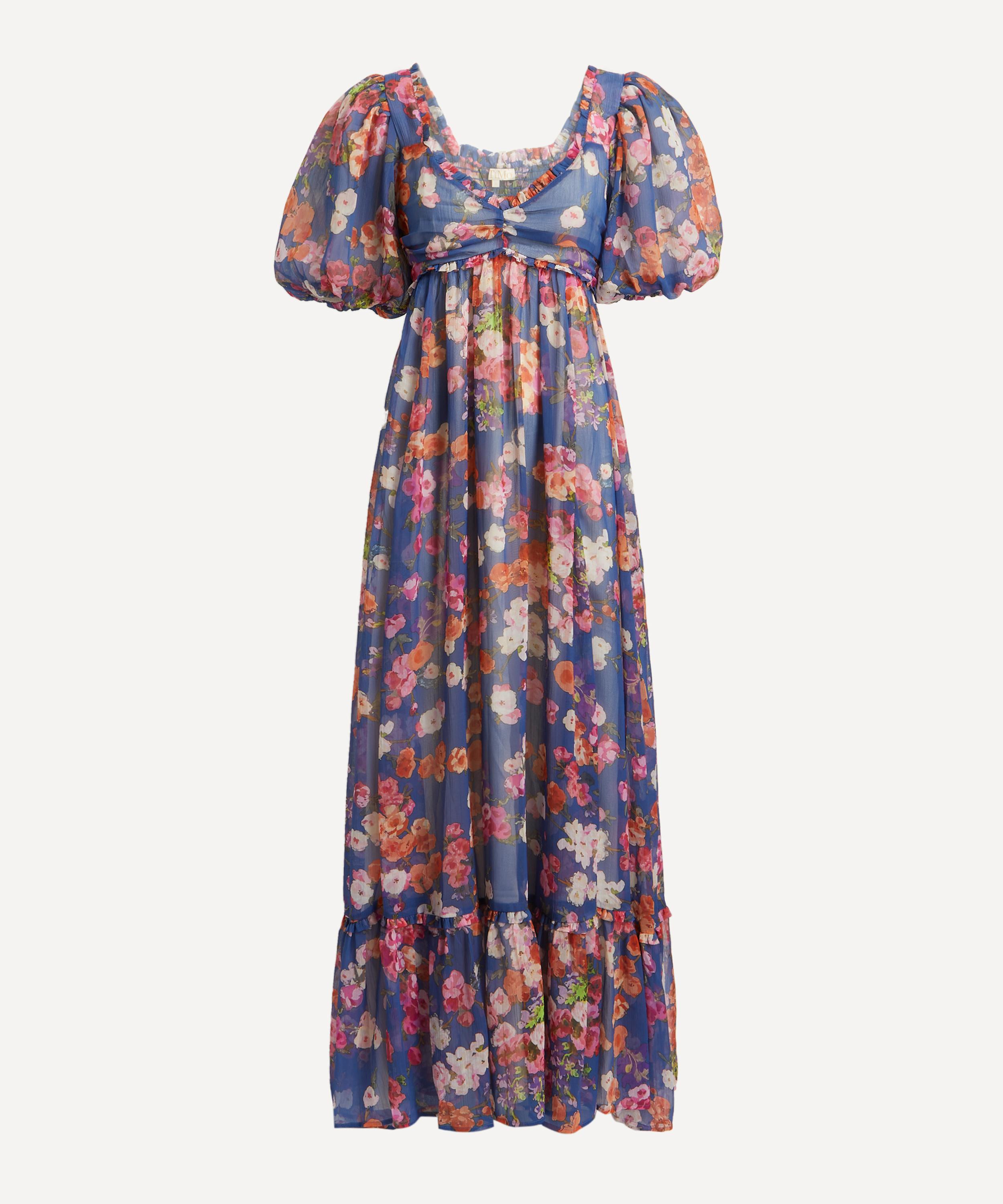 byTiMo - Chiffon Puffed Maxi-Dress image number 0