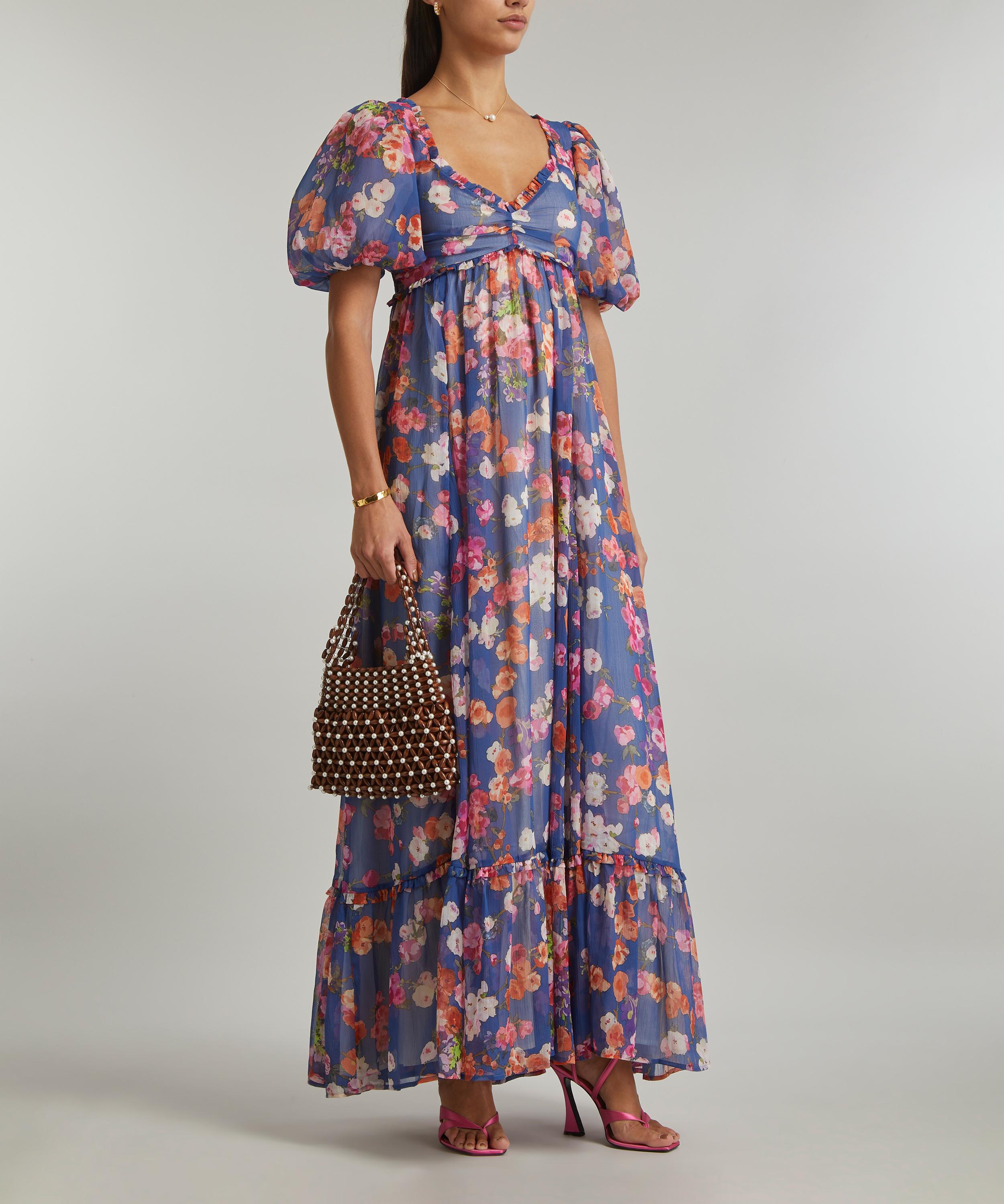 byTiMo - Chiffon Puffed Maxi-Dress image number 1